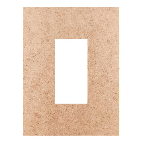 Recorte Moldura Ret 4 x 3 cm Borda 1 cm / MDF 3mm