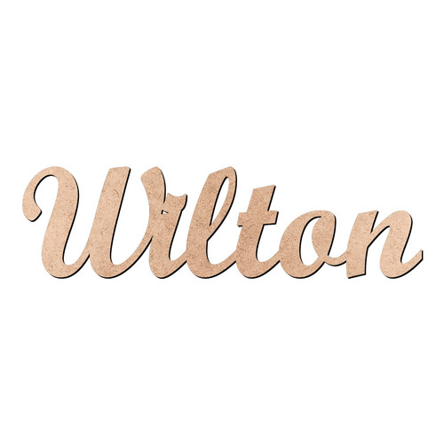 Recorte Wilton Script Mt Std / MDF 3mm