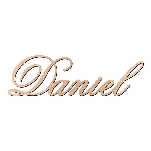 Recorte Daniel Old Script / MDF 3mm