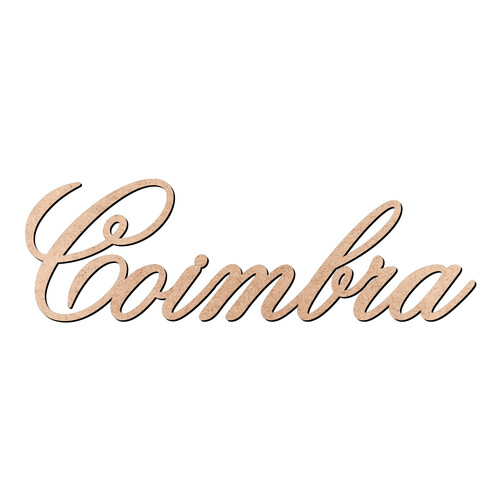 Recorte Coimbra Old Script / MDF 3mm