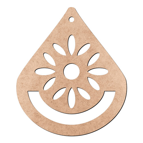 Recorte Brinco Macramê / MDF 3mm