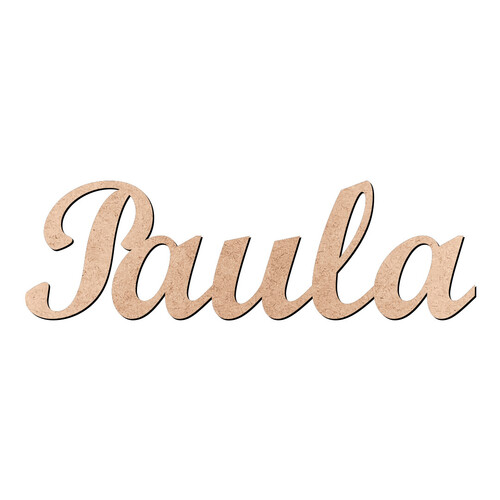 Recorte Paula Script Mt Std / MDF 3mm