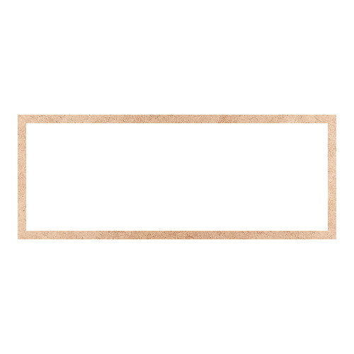 Recorte Moldura Ret 29 x 74 cm Borda 2 cm / MDF 3mm