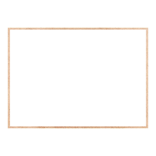 Recorte Moldura Ret 46 x 64 cm Borda 1 cm / MDF 3mm