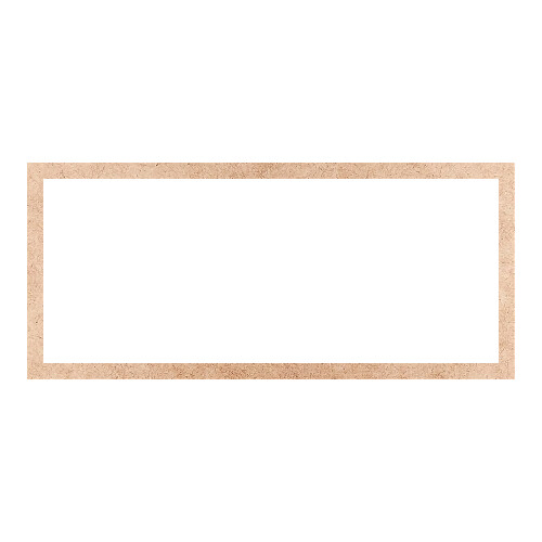 Recorte Moldura Ret 40 x 90 cm Borda 3 cm / MDF 3mm