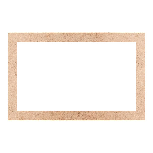 Recorte Moldura Ret 46 x 72 cm Borda 5 cm / MDF 3mm