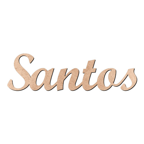 Recorte Santos Script Mt Std / MDF 3mm