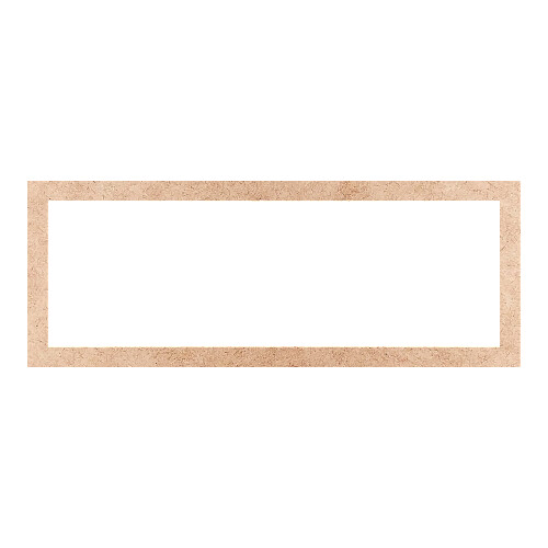 Recorte Moldura Ret 36 x 95 cm Borda 4 cm / MDF 3mm