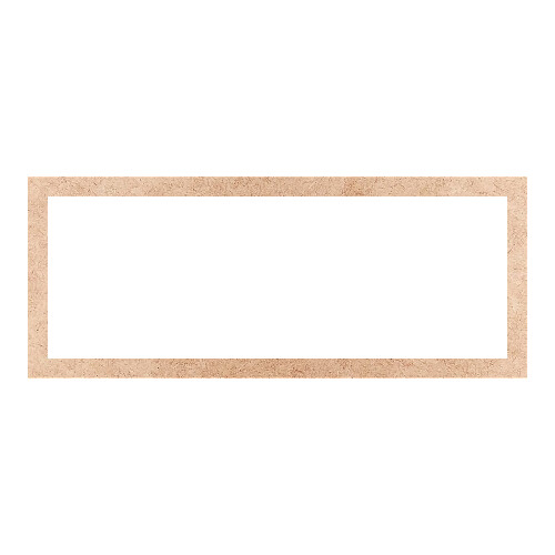 Recorte Moldura Ret 40 x 99 cm Borda 4 cm / MDF 3mm