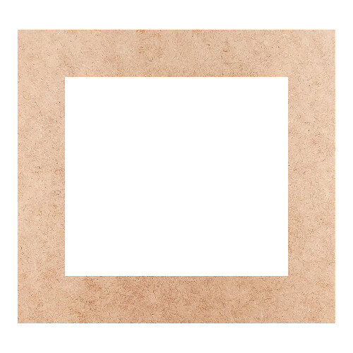Recorte Moldura Ret 37 x 40 cm Borda 6 cm / MDF 3mm