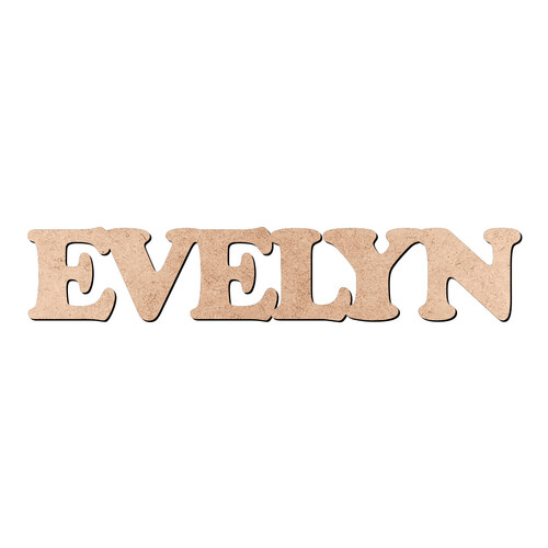 Recorte EVELYN Cooper Black / MDF 3mm