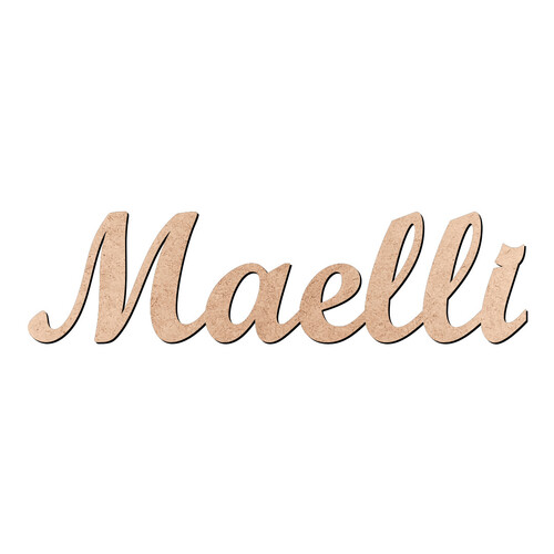 Recorte Maelli Script Mt Std / MDF 3mm