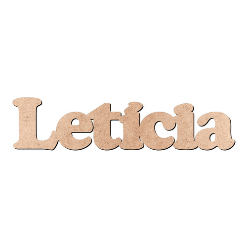 Recorte Letícia Cooper Black / MDF 3mm