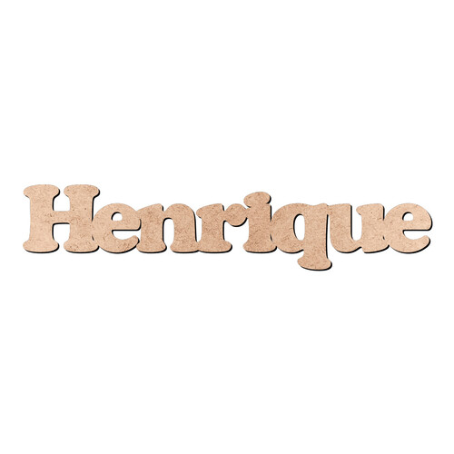 Recorte Henrique Cooper Black / MDF 3mm