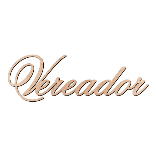 Recorte Vereador Old Script / MDF 3mm