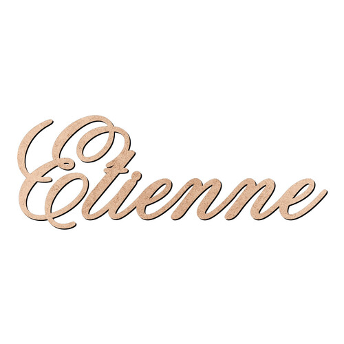 Recorte Etienne Old Script / MDF 3mm