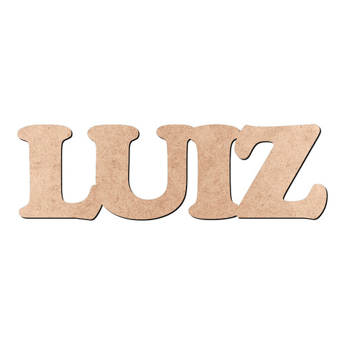 Recorte LUIZ Cooper Black / MDF 3mm