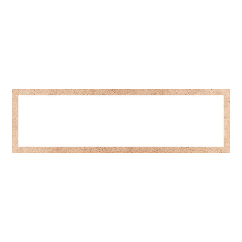 Recorte Moldura Ret 10 x 34 cm Borda 1 cm / MDF 3mm