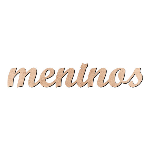 Recorte meninos Script Mt Std / MDF 3mm