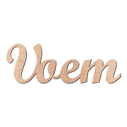 Recorte Voem Script Mt Std / MDF 3mm