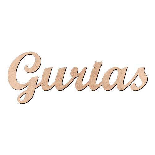 Recorte Gurias Script Mt Std / MDF 3mm