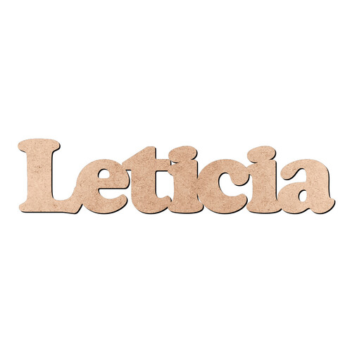 Recorte Leticia Cooper Black / MDF 3mm