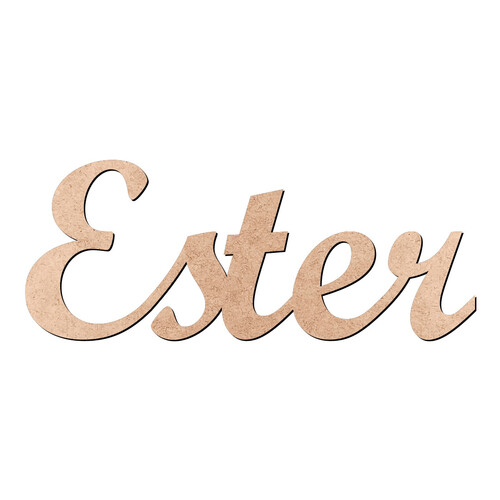 Recorte Ester Script Mt Std / MDF 3mm