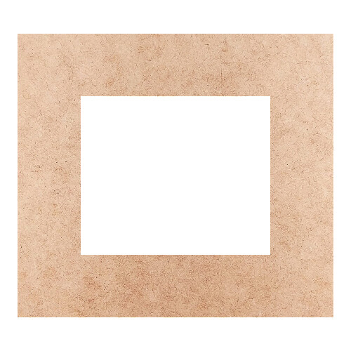 Recorte Moldura Ret 18 x 20 cm Borda 4 cm / MDF 3mm