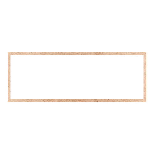 Recorte Moldura Ret 34 x 95 cm Borda 2 cm / MDF 3mm