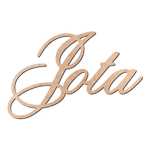 Recorte Jota Old Script / MDF 3mm