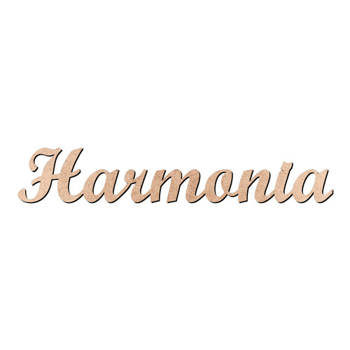 Recorte Harmonia Script Mt Std / MDF 3mm