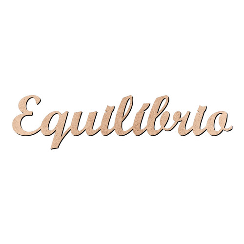 Recorte Equilíbrio Script Mt Std / MDF 3mm