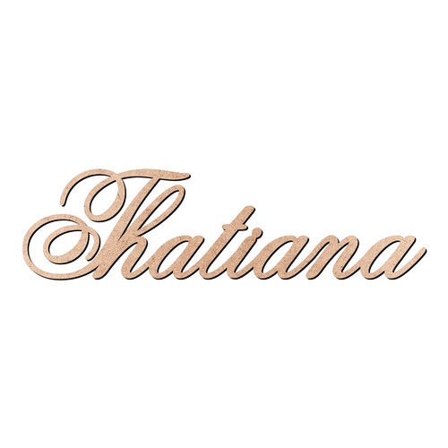 Recorte Thatiana Old Script / MDF 3mm