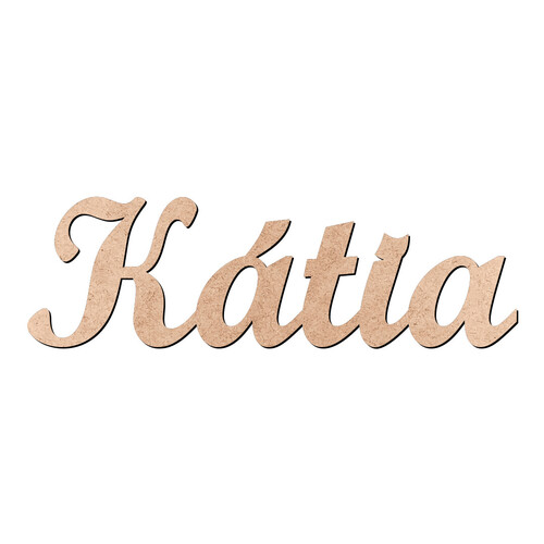 Recorte Kátia Script Mt Std / MDF 3mm