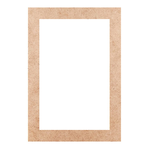 Recorte Moldura Ret 23 x 16 cm Borda 2 cm / MDF 3mm