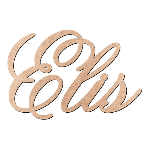 Recorte Elis Old Script / MDF 3mm