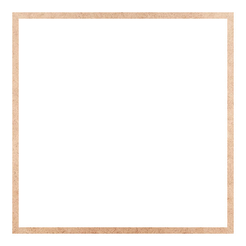 Recorte Moldura Quadrada 34 cm Borda 1 cm / MDF 3mm