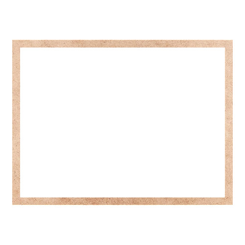 Recorte Moldura Ret 21 x 28 cm Borda 1 cm / MDF 3mm