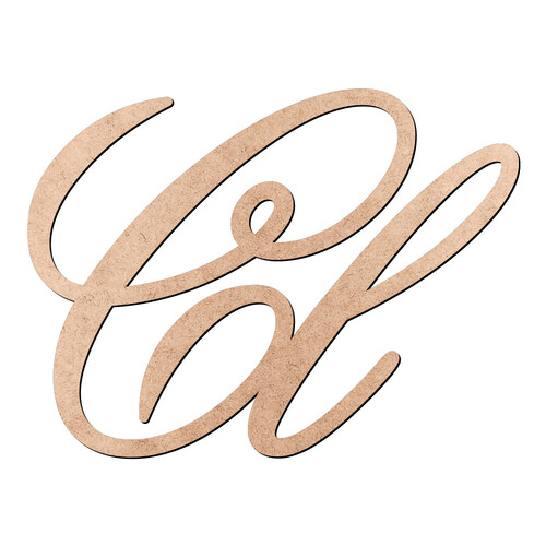 Recorte Cl Old Script / MDF 3mm