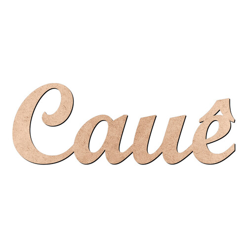 Recorte Cauê Script Mt Std / MDF 3mm