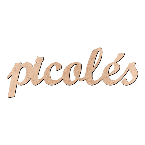 Recorte picolés Script Mt Std / MDF 3mm