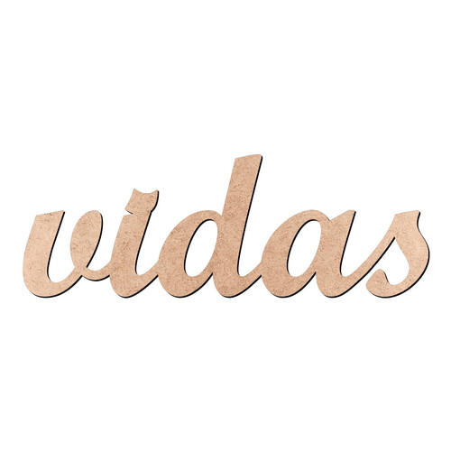Recorte vidas Script Mt Std / MDF 3mm
