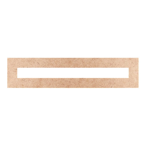 Recorte Moldura Ret 6 x 26 cm Borda 2 cm / MDF 3mm