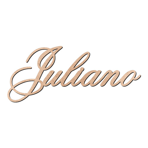 Recorte Juliano Old Script / MDF 3mm