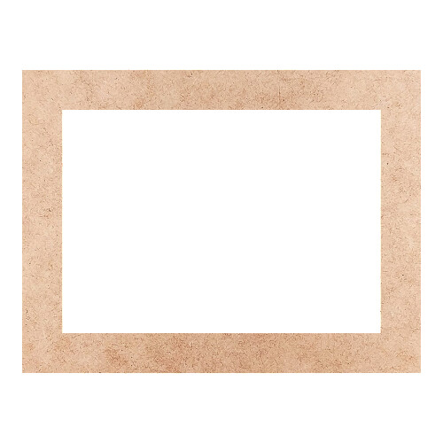 Recorte Moldura Ret 45 x 59 cm Borda 6 cm / MDF 3mm