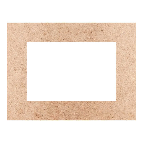 Recorte Moldura Ret 45 x 59 cm Borda 9 cm / MDF 3mm