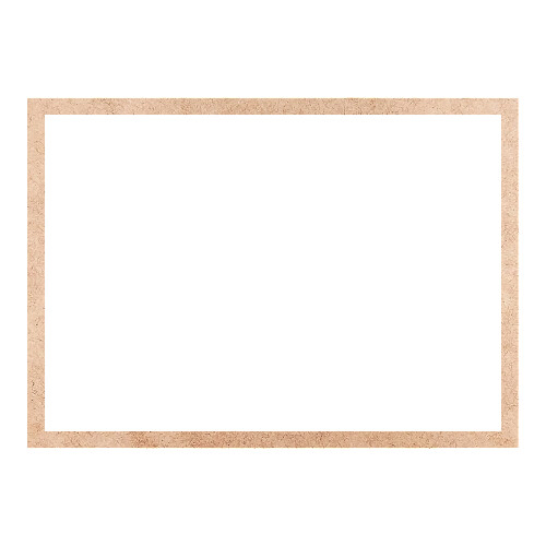 Recorte Moldura Ret 40 x 56 cm Borda 2 cm / MDF 3mm