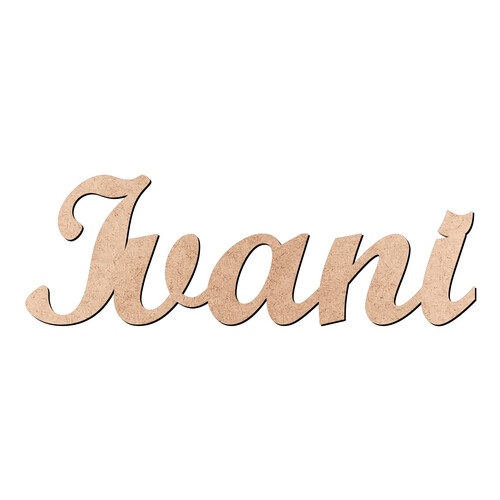 Recorte Ivani Script Mt Std / MDF 3mm