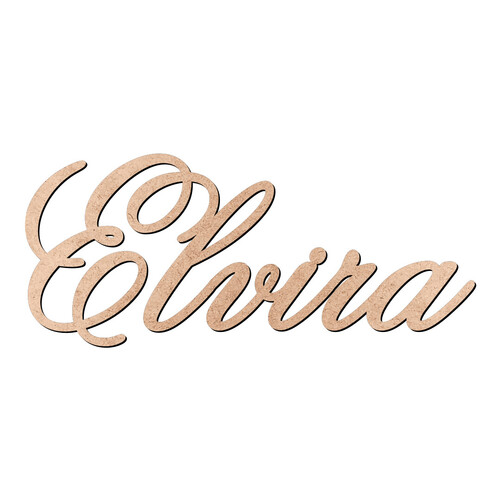 Recorte Elvira Old Script / MDF 3mm