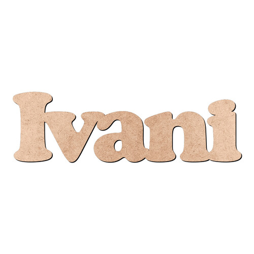 Recorte Ivani Cooper Black / MDF 3mm
